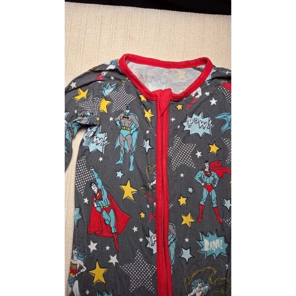 Little Sleepies Justice League Bamboo Zippy Pajamas 12-18 Months Unisex